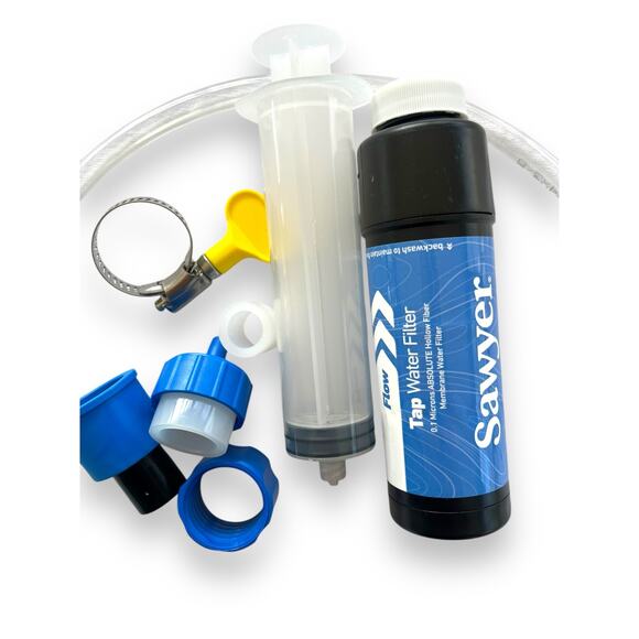 Sawyer Tap Water Filter Kit - NEW! Potable H2O Camping, Disasters, Boil Alerts - Picture 4 of 9